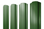 Штакетник Прямоугольный фигурный 0,45 PE RAL 6002 лиственно-зеленый