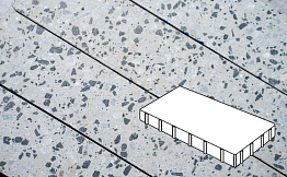 Плитка тротуарная Готика, Granite FINO, Плита, Грис Парга, 600*300*60 мм