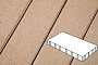 Плитка тротуарная Готика Profi, Плита, палевый, частичный прокрас, б/ц, 600*200*80 мм