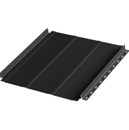 Фальцевая панель c подгибом Aquasystem AQUACLICK Силуэт-2 Zn180 Rooftop Бархат, RAL 9005