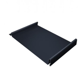 Фальцевая кровля Grand Line Кликфальц® с пленкой на замках Rooftop Matte RAL 7024 мокрый асфальт