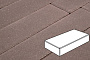 Плитка тротуарная Готика Profi, Картано, коричневый, частичный прокрас, с/ц, 300*150*100 мм