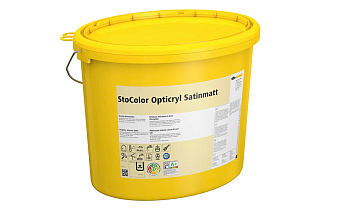 Интерьерная краска матовая StoColor Opticryl Satinmatt, белая, 10 л