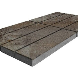 Плитка тротуарная SteinRus Гранада Б.7.П.8 гладкая, ColorMix Берилл, 600*200*80 мм