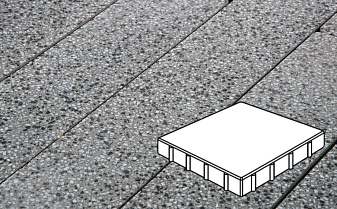 Плитка тротуарная Готика, City Granite FINO, Квадрат, Белла Уайт, 400*400*100 мм