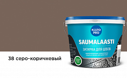 Затирка Kiilto Saumalaasti для плитки, цвет 38 серо-коричневый, 10 кг