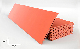 Керамогранитная плита Faveker GA16 для НФС, Rojo, 800*400*18 мм