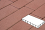 Плитка тротуарная Готика Profi, Плита, красный, частичный прокрас, б/ц, 600*300*60 мм