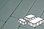 Плитка тротуарная Готика Profi, Новый Город, синий, частичный прокрас, с/ц, толщина 80 мм, комплект 3 шт