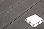 Плитка тротуарная Готика Profi, Квадрат, темно-серый, полный прокрас, с/ц, 300*300*40 мм