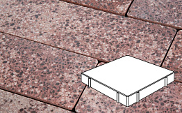 Плитка тротуарная Готика, Granite FINO, Квадрат, Сансет, 500*500*80 мм