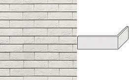 Угловой декоративный кирпич для навесных вентилируемых фасадов правый White Hills Норвич брик, цвет F370-05