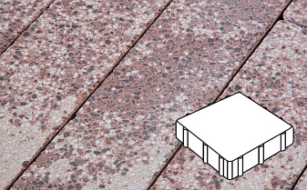 Плитка тротуарная Готика, Granite FINERRO, Квадрат, Сансет, 300*300*60 мм