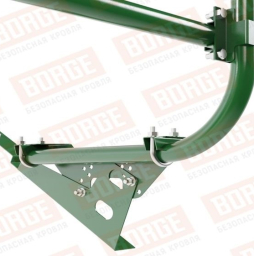 Кровельное ограждение Borge для черепичной кровли оцинкованное RAL 6002, 300*60 см