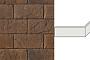 Угловой декоративный кирпич для навесных вентилируемых фасадов левый White Hills Шеффилд цвет F432-45