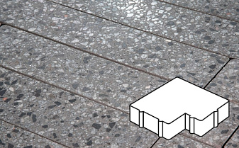 Плитка тротуарная Готика, Granite FINO, Калипсо, Галенит, 200*200*60 мм