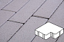 Плитка тротуарная Готика Profi, Калипсо, белый, частичный прокрас, б/ц, 200*200*60 мм