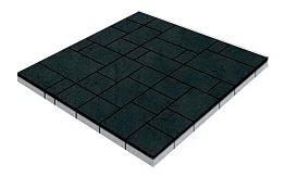 Плитка тротуарная SteinRus Инсбрук Альпен Б.7.Псм.6 гладкая, черный, толщина 60 мм