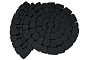 Плитка тротуарная SteinRus Классико, гладкая, черный, толщина 60 мм