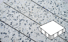 Плитка тротуарная Готика, Granite FINO, Квадрат, Грис Парга, 300*300*100 мм