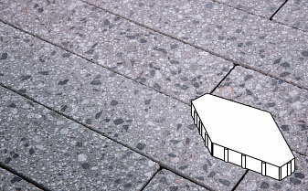 Плитка тротуарная Готика, City Granite FINERRO, Зарядье, Галенит, 600*400*100 мм