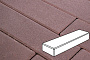 Плитка тротуарная Готика Prof, Паркет, темно-коричневый, частичный прокрас, с/ц, 300*100*60 мм