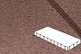 Плитка тротуарная Готика Profi, Плита, оранжевый, частичный прокрас, с/ц, 800*400*100 мм