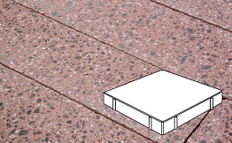 Плитка тротуарная Готика, Granite FINO, Квадрат, Ладожский, 600*600*100 мм