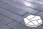 Плитка тротуарная Готика, Granite FINO, Полигональ, Амфиболит, 893*780*80 мм