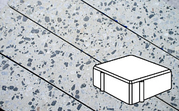 Плитка тротуарная Готика, Granite FINO, Квадрат, Грис Парга, 100*100*80 мм