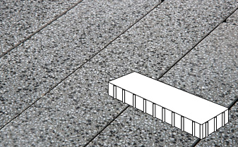 Плитка тротуарная Готика, City Granite FINO, Плита, Белла Уайт, 500*125*100 мм
