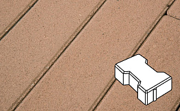 Плитка тротуарная Готика Profi, Катушка, оранжевый, частичный прокрас, б/ц, 200*165*80 мм