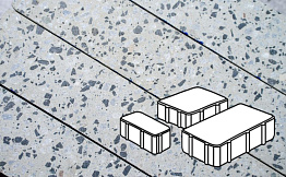 Плитка тротуарная Готика, Granite FINO, Новый Город, Грис Парга, 240/160/80*160*60 мм