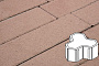 Плитка тротуарная Готика Profi, Шемрок, коричневый, частичный прокрас, б/ц, 200*200*100 мм