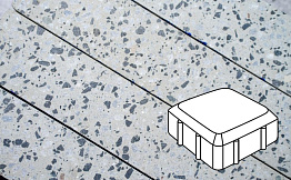 Плитка тротуарная Готика, Granite FINO, Старая площадь, Грис Парга, 160*160*60 мм