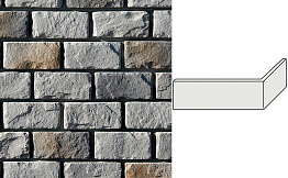 Облицовочный камень White Hills Шеффилд угловой элемент цвет 436-85, 6,5*17,5; 2,5*12,5 см