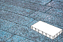 Плитка тротуарная Готика, Granite FINERRO, Плита без фаски, Азул Бахия, 600*200*100 мм
