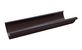 Желоб водосточный BRAAS, 3 м, 125/90 мм, сталь, темно-коричневый