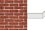 Декоративный кирпич White Hills Лондон брик Design угловой элемент цвет 302-65