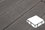 Плитка тротуарная Готика Profi, Квадрат, темно-серый, частичный прокрас, с/ц, 150*150*60 мм
