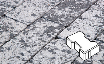 Плитка тротуарная Готика, Granite FINERRO, Катушка, Диорит, 200*165*60 мм