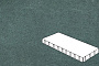 Плитка тротуарная Готика Profi, Плита, зеленый, частичный прокрас, с/ц, 1000*500*100 мм