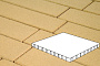Плитка тротуарная Готика Profi, Плита, желтый, частичный прокрас, б/ц, 1000*1000*100 мм