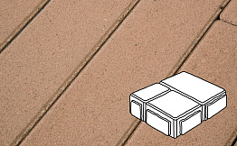 Плитка тротуарная Готика Profi, Старый Город, оранжевый, частичный прокрас, б/ц, толщина 60 мм, комплект 3 шт
