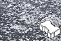 Плитка тротуарная Готика, Granite FINO, Катушка, Диорит, 200*165*60 мм