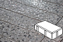 Плитка тротуарная Готика, Granite FINO, Брусчатка, Галенит, 200*100*60 мм