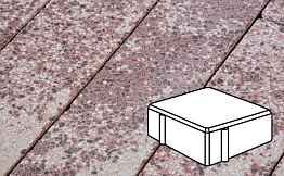 Плитка тротуарная Готика, City Granite FINERRO, Квадрат, Сансет, 100*100*100 мм