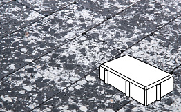 Плитка тротуарная Готика, Granite FINO, Брусчатка, Диорит, 200*100*60 мм