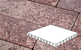 Плитка тротуарная Готика, Granite FINO, Плита, Сансет, 1000*1000*100 мм