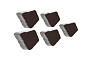 Плитка тротуарная Антик Б.3.А.6 гладкий коричневый